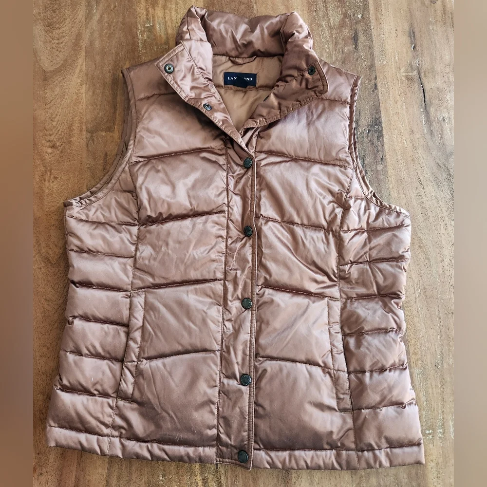 Lands End quilted vest